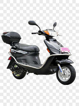 黑色電動車產品實物PNG圖片展示